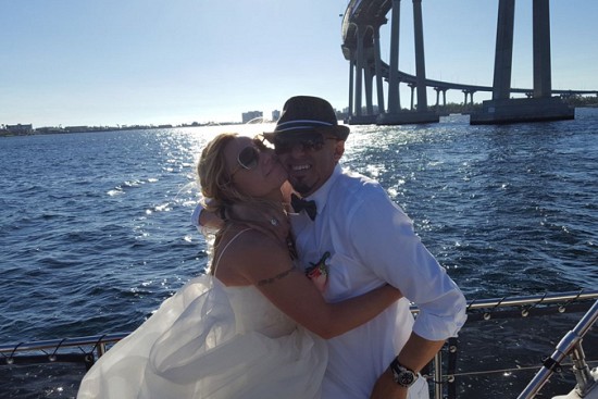 City cruise wedding along the shimmering San Diego Bay