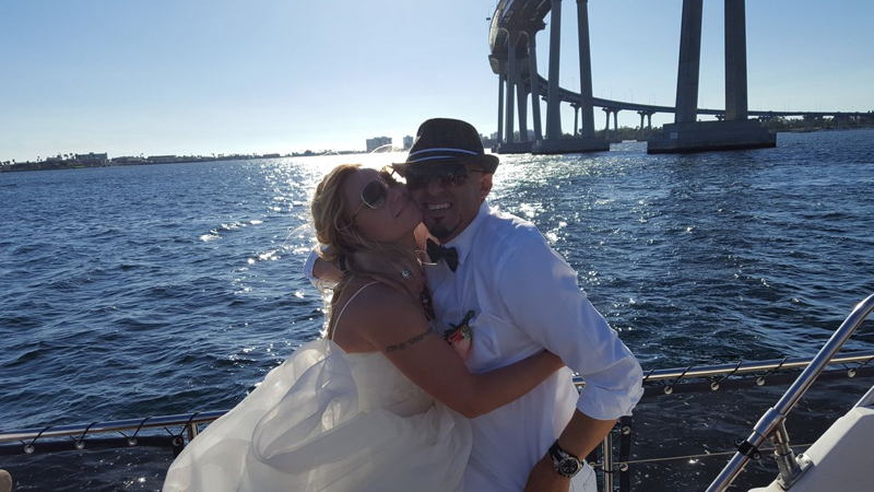 City cruise wedding along the shimmering San Diego Bay image