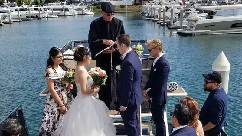 Emma & Paul's Yacht Wedding with San Diego Bay Cruises