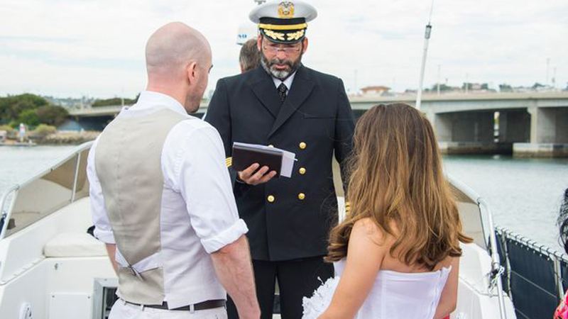 Kathryn & Jay's Yacht Wedding with San Diego Bay Cruises