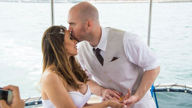 Kathryn & Jay's Yacht Wedding with San Diego Bay Cruises