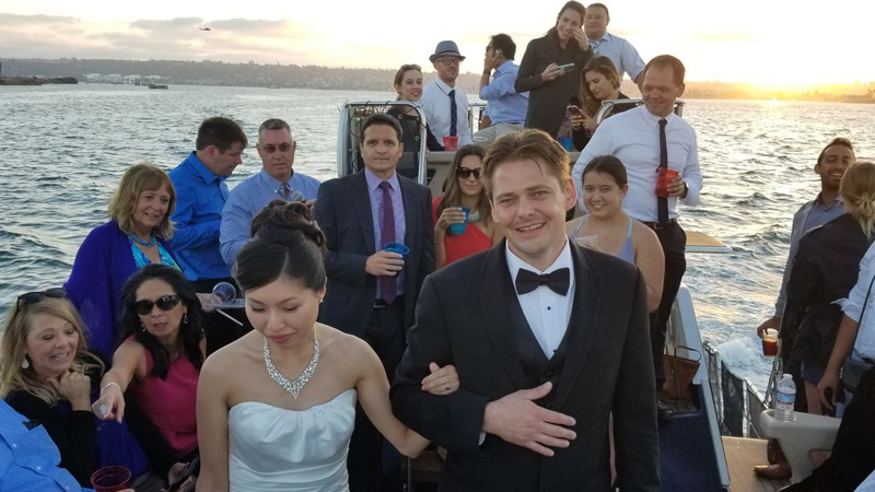 Keiko & John's Yacht Wedding with San Diego Bay Cruises