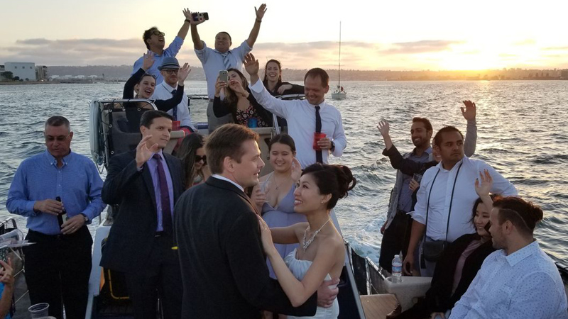 Keiko & John's Yacht Wedding with San Diego Bay Cruises