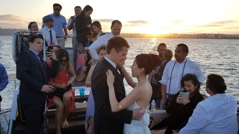 Keiko & John's Yacht Wedding with San Diego Bay Cruises