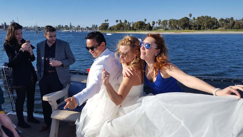 Olga & Julio's Yacht Wedding with San Diego Bay Cruises