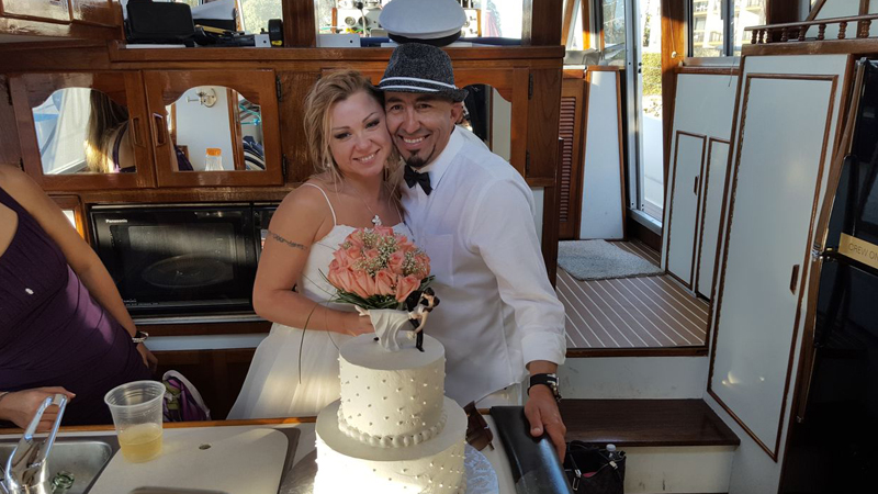 Olga & Julio's Yacht Wedding with San Diego Bay Cruises